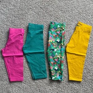 Mini Boden Colorful Kids Crop Leggings Set